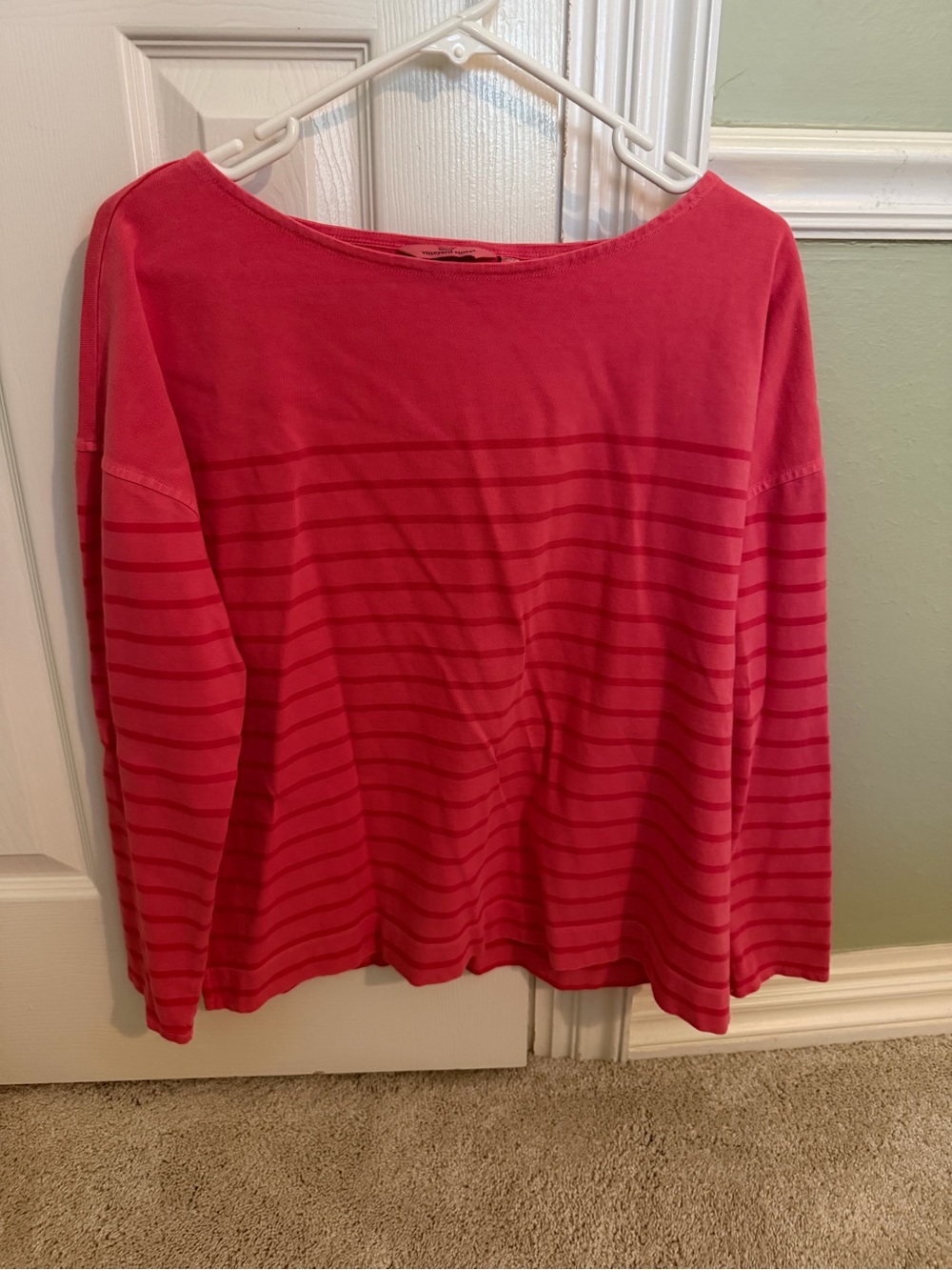 Vineyard Vines Women's Striped Boatneck Top - Pink